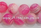 CAG139 14mm smooth round madagascar agate stone beads Wholesale