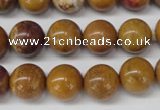 CAG1745 15.5 inches 12mm round golden agate beads wholesale