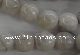 CAG1900 15.5 inches 16mm round grey agate beads wholesale