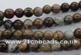 CAG1915 15.5 inches 6mm round green magic agate beads wholesale