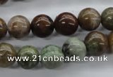 CAG1917 15.5 inches 10mm round green magic agate beads wholesale
