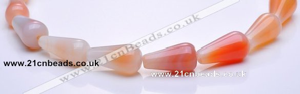 CAG270 13*29mm teardrop agate  gemstone beads Wholesale