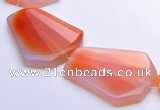 CAG273 34*40mm freeform agate  gemstone beads Wholesale