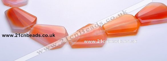 CAG273 34*40mm freeform agate  gemstone beads Wholesale