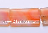 CAG274 30*40mm rectangle agate  gemstone beads Wholesale
