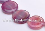 CAG276 15 inch 25mm coin agate  gemstone beads Wholesale