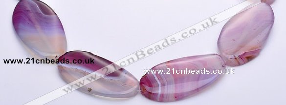 CAG278 25*46mm  oval  agate  gemstone beads Wholesale
