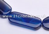 CAG285 17*40mm rectangle agate  gemstone beads Wholesale