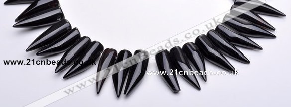 CAG294 12.5 inches  11*38mm talon agate gemstone beads Wholesale