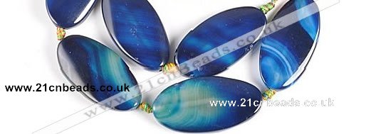 CAG308 21*41mm twisted oval  agate beads Wholesale