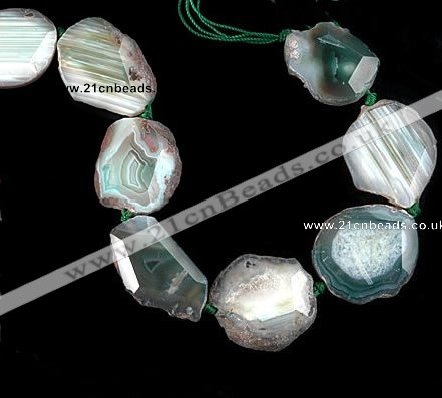 CAG329 rough agate nugget shape  gemstone beads Wholesale