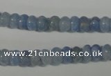 CAG4371 15.5 inches 5*8mm rondelle dyed blue lace agate beads