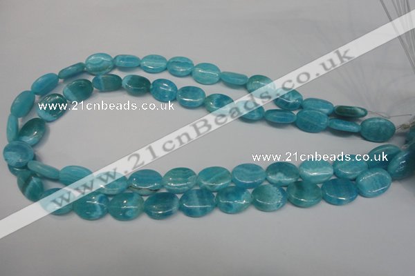 CAG4412 15.5 inches 12*16mm oval dyed blue lace agate beads