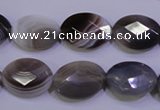 CAG4464 15.5 inches 13*18mm faceted oval botswana agate beads