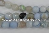 CAG4512 15.5 inches 8mm faceted round agate beads wholesale