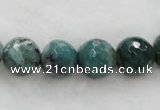 CAG453 15.5 inches 14mm faceted round agate beads Wholesale