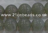 CAG5325 15.5 inches 16mm round grey line agate beads wholesale