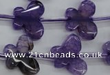 CAG5379 15.5 inches 16*20mm carved butterfly dragon veins agate beads