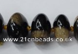 CAG5433 7*11mm – 15*22mm rondelle agate druzy geode agate beads