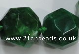 CAG5593 15 inches 10*12mm - 25*27mm faceted nuggets agate beads