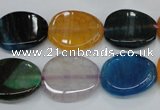 CAG5624 15 inches 15*28mm oval dragon veins agate beads wholesale