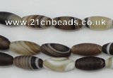 CAG5910 15 inches 5*12mm rice Madagascar agate gemstone beads