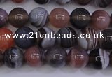 CAG5952 15.5 inches 8mm round botswana agate beads wholesale