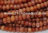 CAG615 15.5 inches 4*8mm rondelle natural fire agate beads
