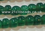 CAG6628 15.5 inches 8*13mm peanut-shaped green agate gemstone beads