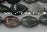 CAG6802 15.5 inches 12*16mm flat teardrop Indian agate beads