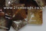 CAG691 15.5 inches 20*20mm rhombic dragon veins agate beads