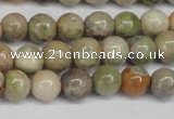 CAG7001 15.5 inches 6mm round ocean agate gemstone beads