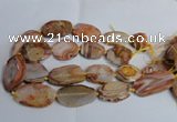 CAG7314 15.5 inches 20*30mm - 30*40mm freeform red botswana agate beads