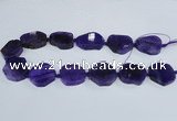 CAG7399 15.5 inches 25*25mm - 30*35mm freeform dragon veins agate beads