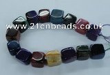 CAG8530 15.5 inches 23*24mm cube dragon veins agate beads
