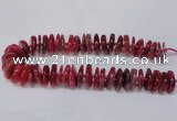 CAG8561 6*22mm - 10*26mm tyre dragon veins agate beads wholesale