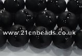 CAG8682 15.5 inches 10mm round matte tibetan agate gemstone beads