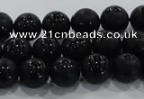 CAG8685 15.5 inches 6mm round matte tibetan agate gemstone beads