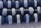 CAG8716 15.5 inches 8mm round matte tibetan agate gemstone beads