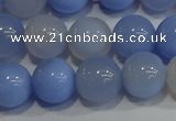 CAG9447 15.5 inches 8mm round blue agate beads wholesale
