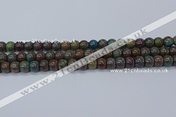 CAG9508 15.5 inches 10*12mm drun blue crazy lace agate beads