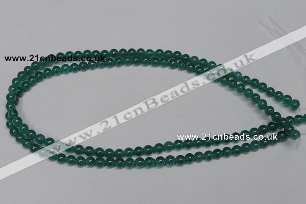 CAG953 15.5 inches 6mm round green agate gemstone beads wholesale