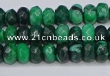 CAG9595 15.5 inches 5*8mm faceted rondelle crazy lace agate beads