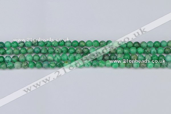 CAG9938 15.5 inches 4mm round green crazy lace agate beads