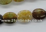 CAJ238 15.5 inches 12*16mm oval Indian aventurine beads