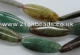 CAJ244 15.5 inches 10*26mm marquise Indian aventurine beads