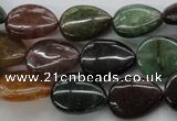 CAJ246 15.5 inches 12*16mm flat teardrop Indian aventurine beads