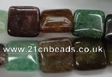 CAJ250 15.5 inches 16*16mm square Indian aventurine beads