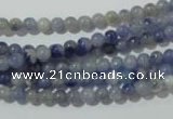 CAJ500 15.5 inches 4mm round blue aventurine beads wholesale