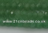 CAJ703 15.5 inches 6*10mm faceted rondelle green aventurine beads
